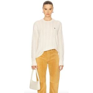 Ralph Lauren Cable Wool Cashmere Crewneck Sweater, XL $198